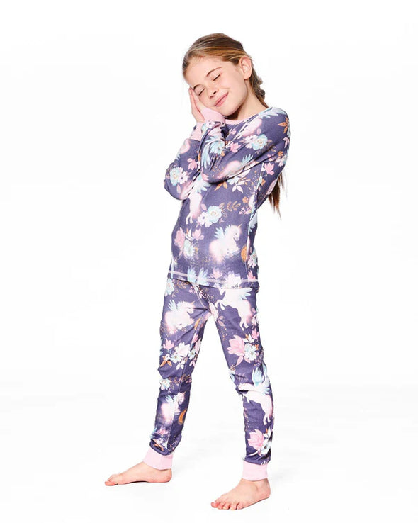 Deux par deux - Pyjama deux pièces licornes en coton biologique