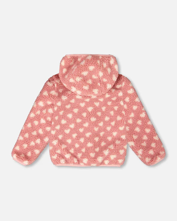 Deux par deux - Veste réversible de mi-saison rose pâle