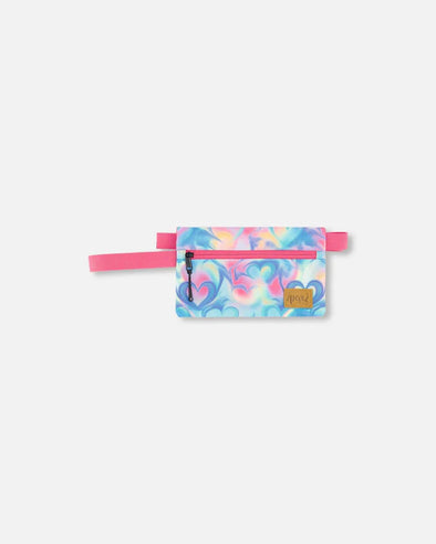 Deux par Deux - Trousse à crayons double imprimé cœurs arc-en-ciel