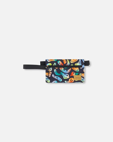 Deux par Deux - Trousse à crayons double imprimé bonhommes sourire