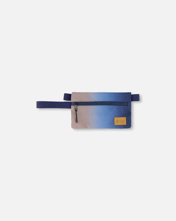 Deux par Deux - Trousse à crayons double dégradé bleu et beige