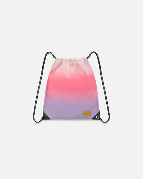 Deux par Deux - Sac à cordon dégradé rose et violet