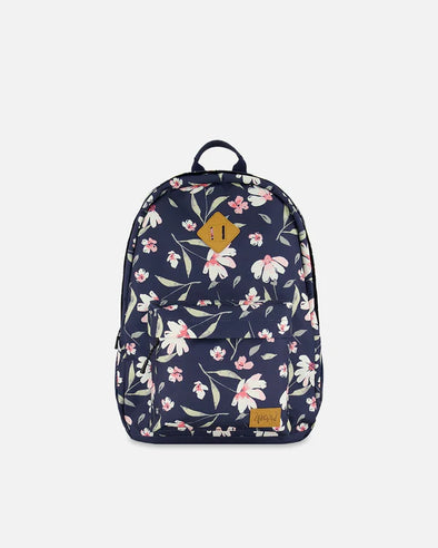 Deux par Deux - Sac à dos marine imprimé fleurs pour enfants