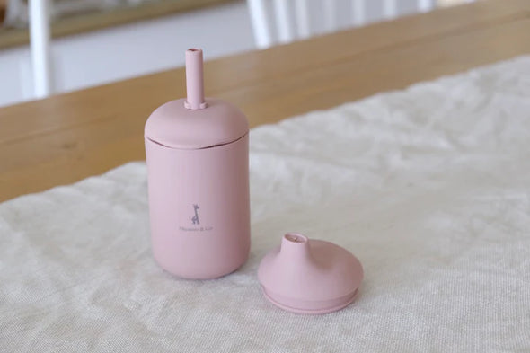 Micasso & co - Gobelet en silicone à paille et à bec