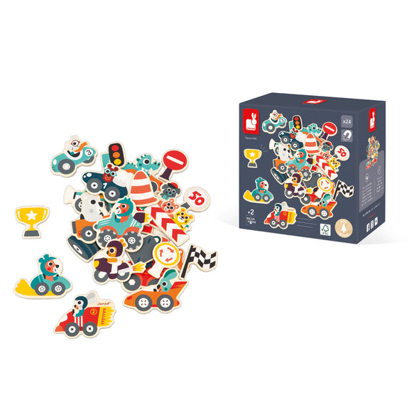 Janod - MAGNETS BOLIDES - 24pcs