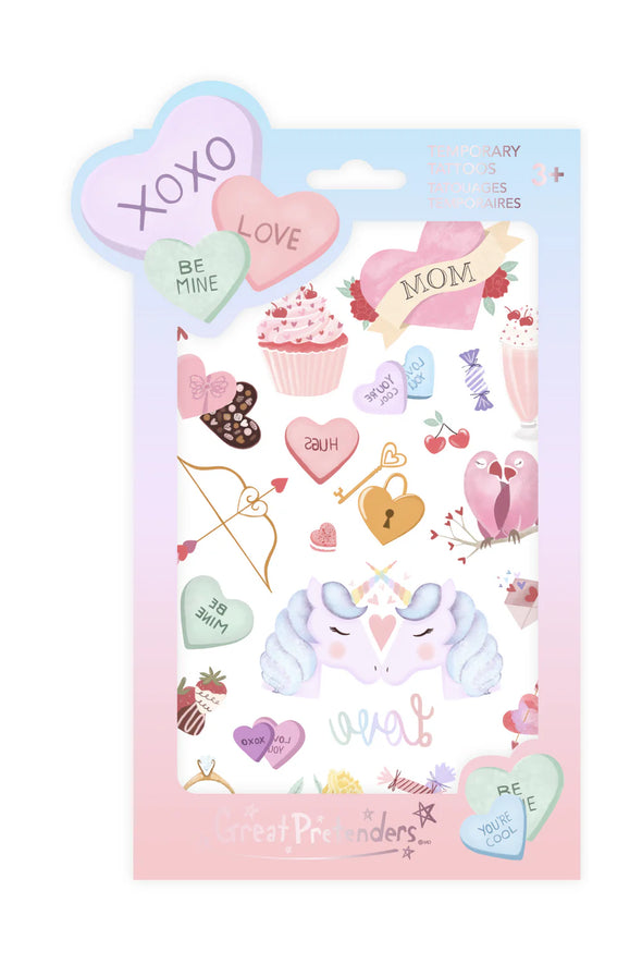 Great Pretenders - Tatouages temporaires Candy Heart Love