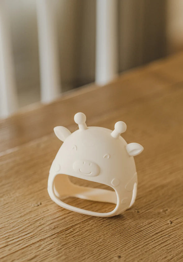 Micasso & co - Mitaine de dentition en silicone pour bébé, girafe