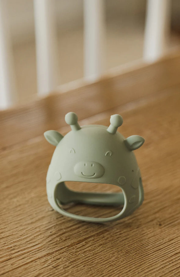 Micasso & co - Mitaine de dentition en silicone pour bébé, girafe