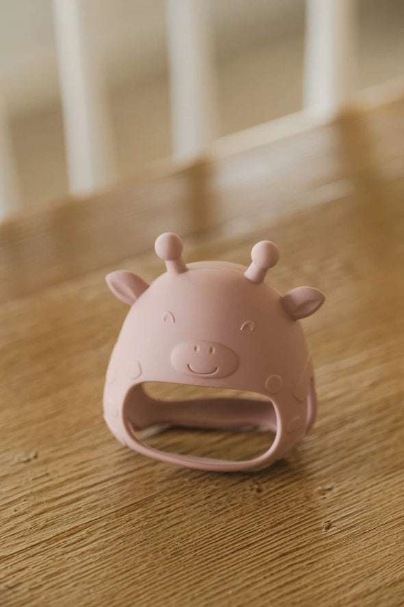 Micasso & co - Mitaine de dentition en silicone pour bébé, girafe