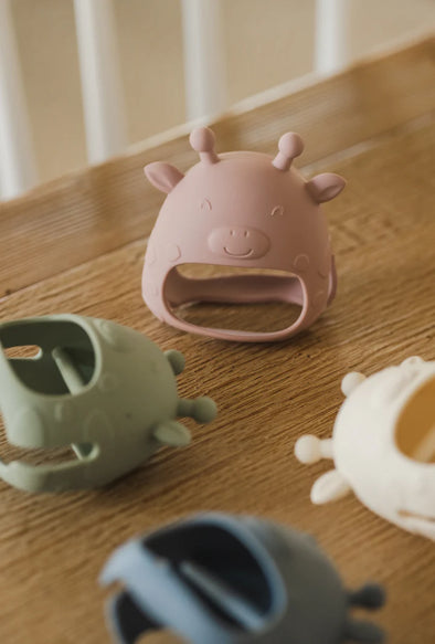 Micasso & co - Mitaine de dentition en silicone pour bébé, girafe
