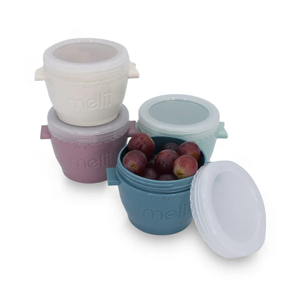 Melii -  Ensemble Bols et Couvercles (4) 4oz