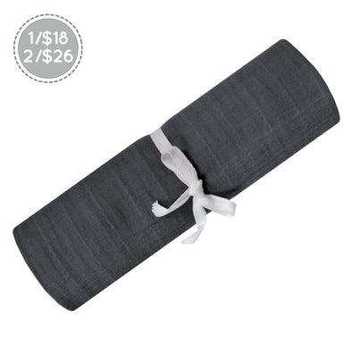 Perlimpinpin Couverture mousseline de coton -Charcoal