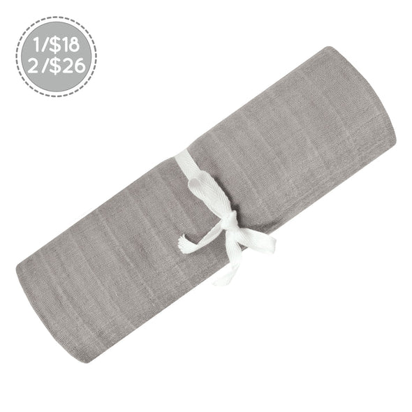 Perlimpinpin Couverture mousseline de coton - taupe