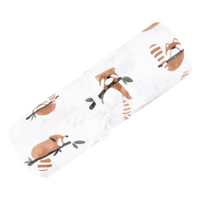 Perlimpinpin - Couverture mousseline de coton - Pandas Roux