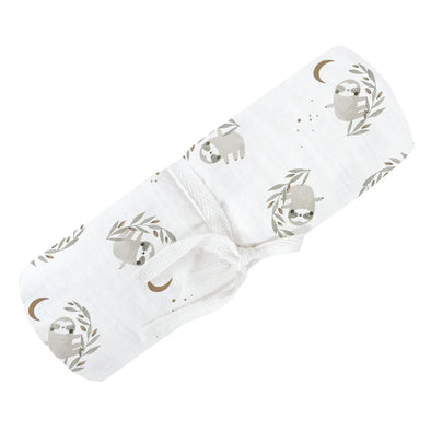 Perlimpinpin - Couverture mousseline de coton - Paresseux