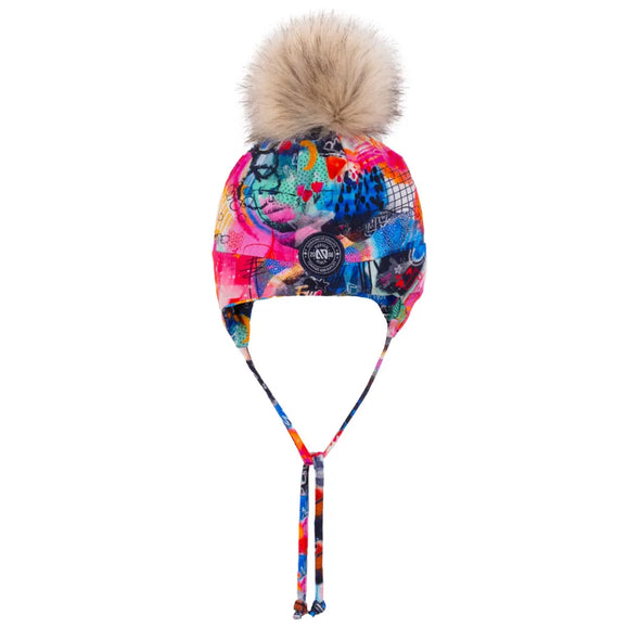 Nano - Tuque Jersey Doublée polar Imprimé avec oreille