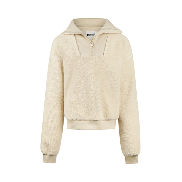 No Way Monday - Chandail sherpa beige
