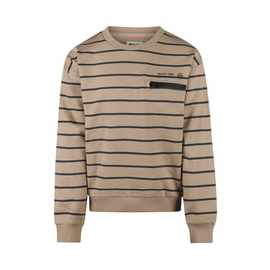 No Way Monday - Chandail beige rayé