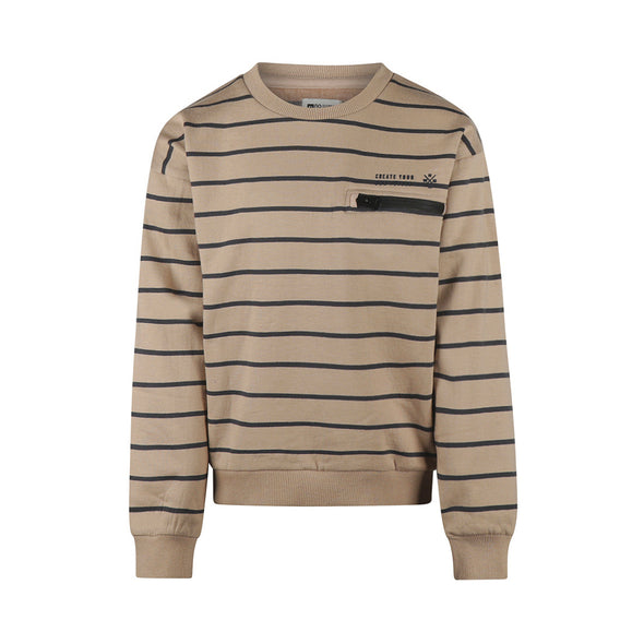 No Way Monday - Chandail beige rayé
