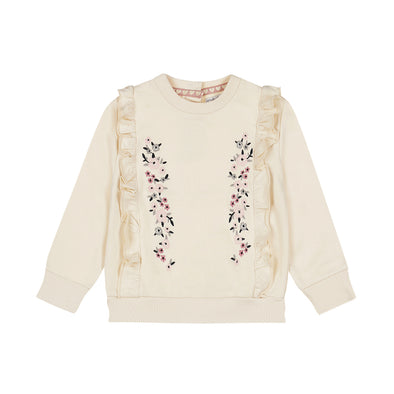 Dirkje - Chandail crème fleurs