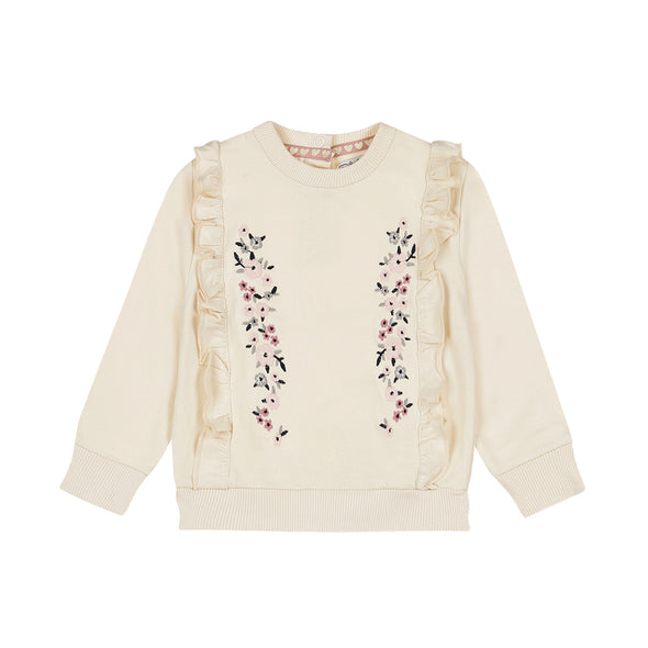 Dirkje - Chandail crème fleurs