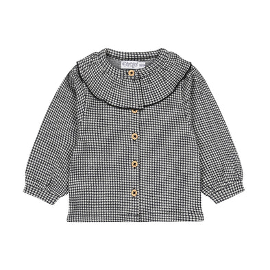 Dirkje - Chemise flanelle carr marine
