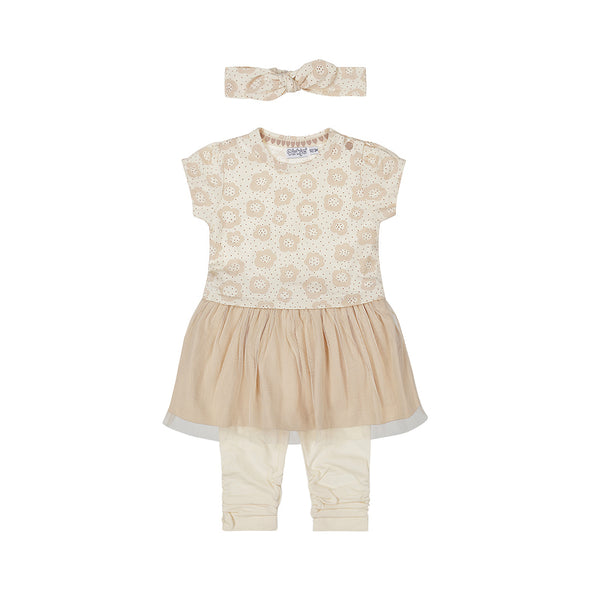 Dirkje - Ens. 3mcx Robe tutu beige