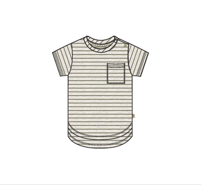 Dirkje - T-shirt rayé vert