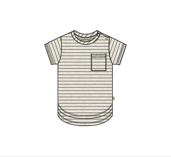 Dirkje - T-shirt rayé vert