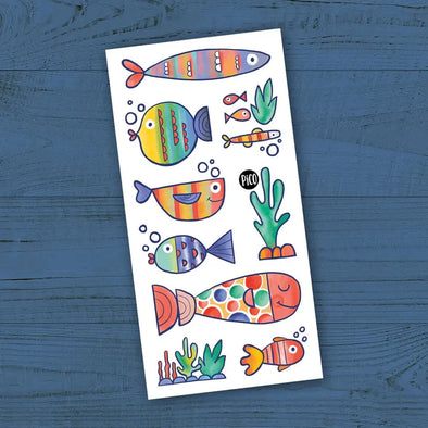 Pico tatouages - Les poissons multicolores
