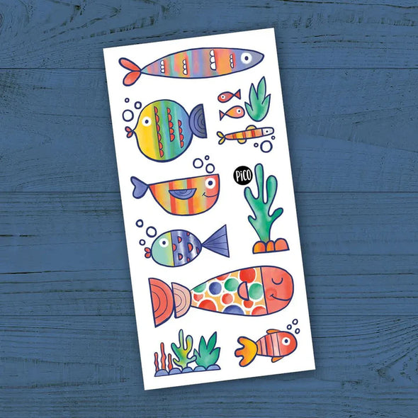 Pico tatouages - Les poissons multicolores