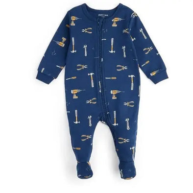 Petit lem - Pyjama construction bleu
