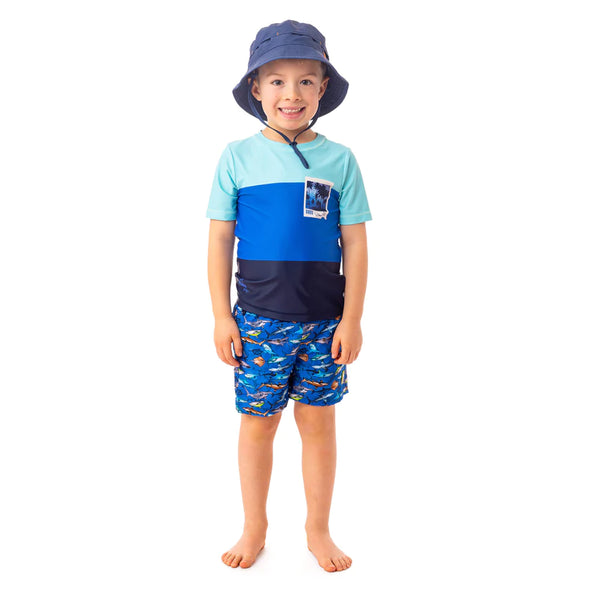 Nano - Short maillot UV Garçons Royal