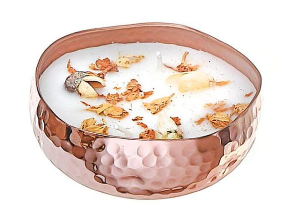 Chandelle - Bougie en métal à 2 mèches Aqua Oud