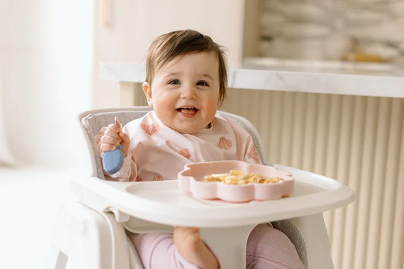Loulou LOLLIPOP - Assiette À Ventouse En Silicone - Coquillage