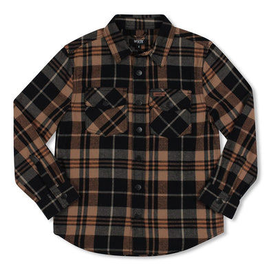 WRTK - Chemise en flanelle carr caramel
