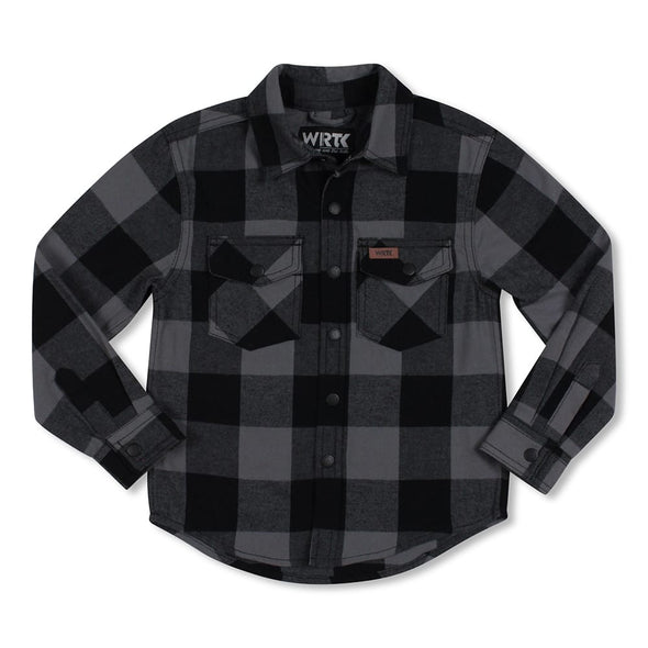 WRTK - Chemise en flanelle carr noir