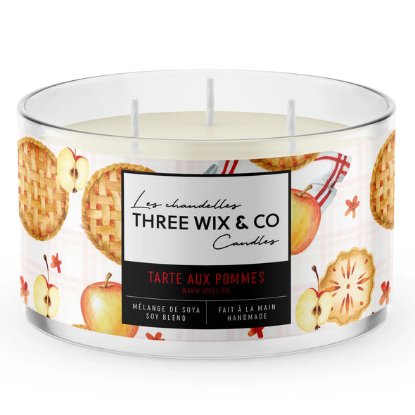 THREE WIX & CO - Chandelle TARTE AUX POMMES