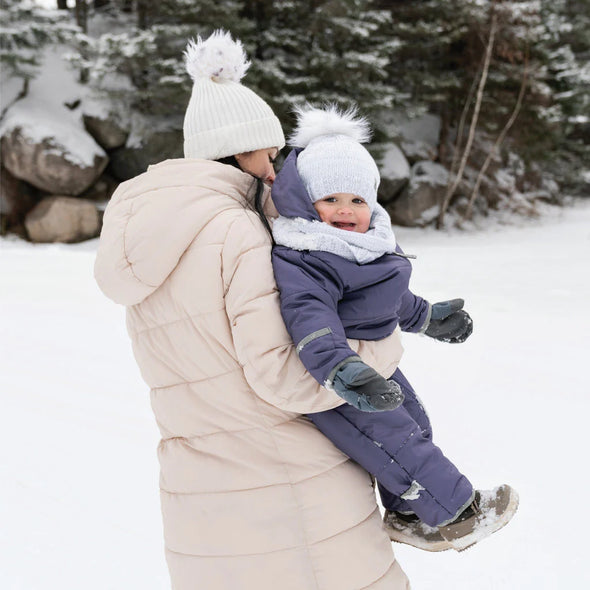 Perlimpinpin - Habit de neige une-pièce pour bébé – Mauve