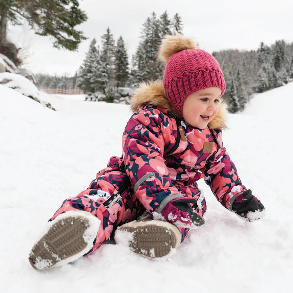 Perlimpinpin - Habit de neige 1 pièce pour bébé – Floral