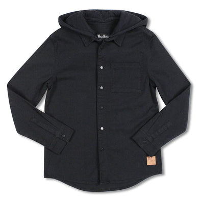 WRTK - Surchemise noir avec capuche amovible