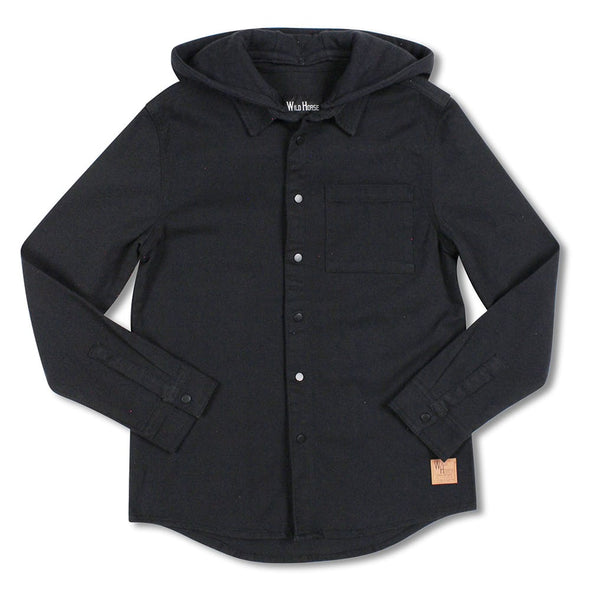 WRTK - Surchemise noir avec capuche amovible