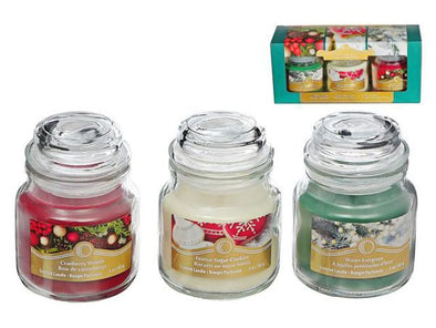 Coffret cadeau de 3 bougies parfumées