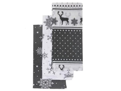 TORCHON DE CUISINE EN COTON RIS D'HIVER