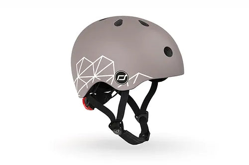 Scoot & Ride - Casque XXS-S - Lignes brunes