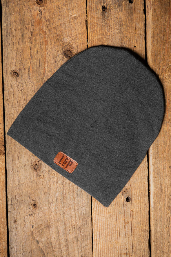 L&P - Tuque en coton 2 en 1 - Anthracite