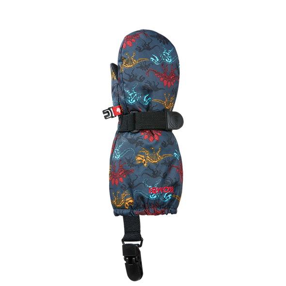 Kombi - Mitaines Crazy Cariboo avec attaches - Enfants dino