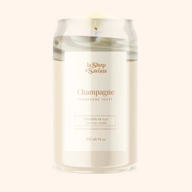 La Shop à savons - Chandelle de soya 16 oz - Champagne