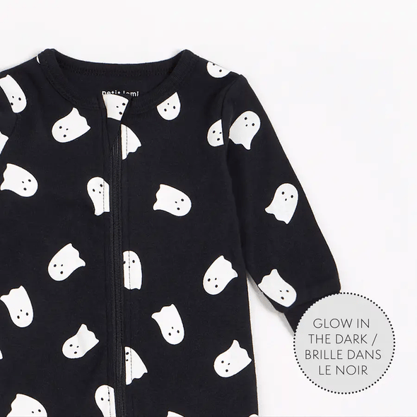 Petit Lem - Pyjamas noire fantômes phosphorescent