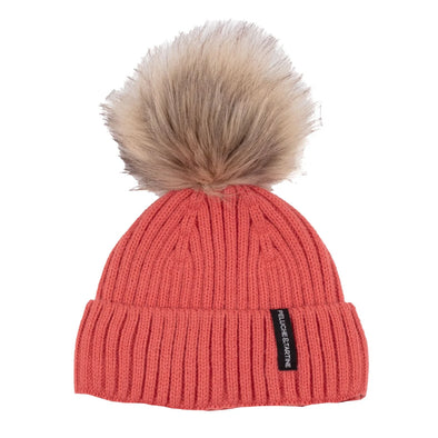 Peluche & Tartine - Tuque en tricot Eloise Corail